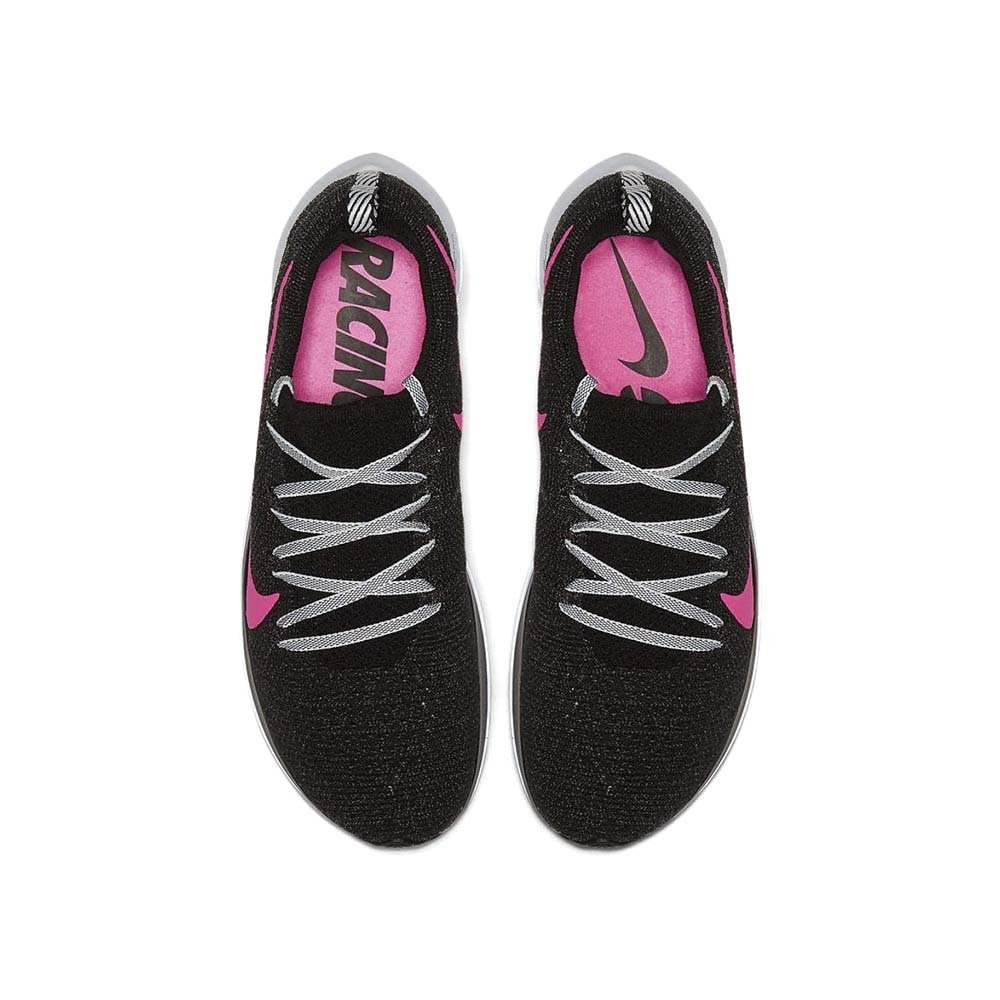 Nike zoom fly flyknit womens running shoes black outlet / pink