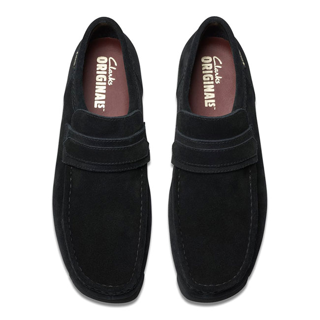 靴 Clarks WallaLoafer GORE-TEX Black Suede Clarks Wallabee Gore-Tex Vibram Black 26179251 | FOOTDISTRICT
