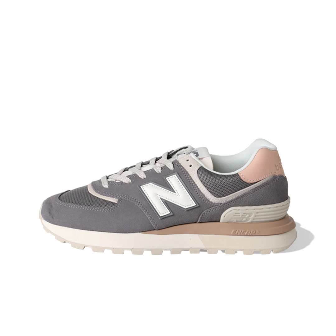 Grey pink cheap new balance 574